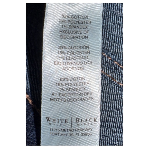 White House Black Market - Noir Skinny Jeans - Dark Wash - Size Medium - Picture 6 of 7